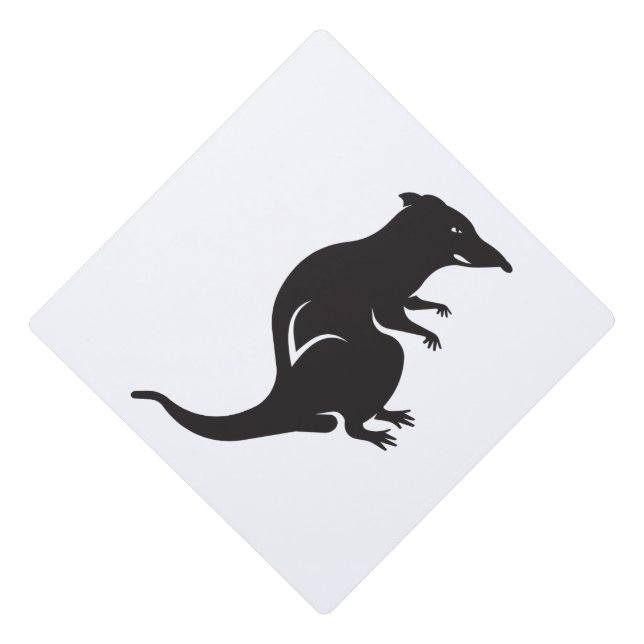 Just a Rat Graduation Cap Topper (Front)