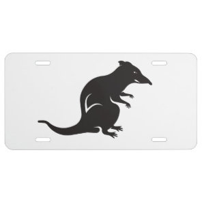 Just a Rat License Plate