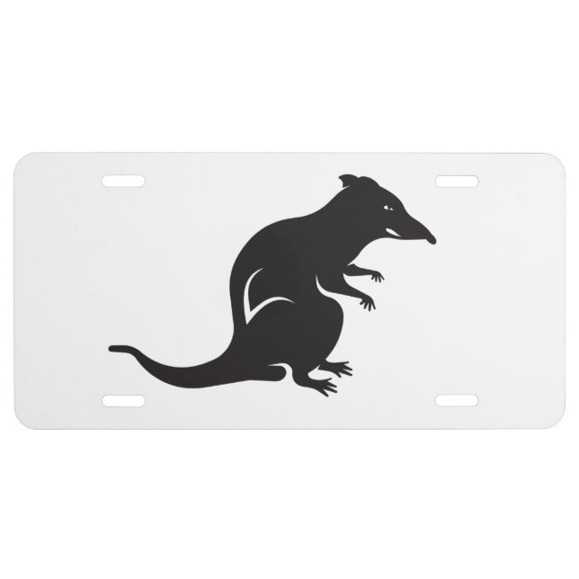 Just a Rat License Plate (Front)