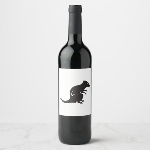 Just a Rat Wine Label