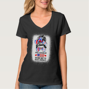 Just A Regular Mom Trying Not To Raise Liberals Ti T-Shirt