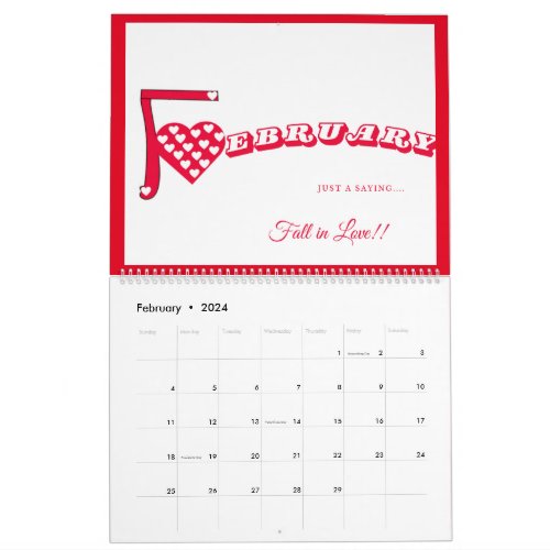 Just A Saying 2024 Desk Calendar _ US Holidays