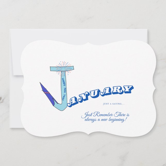 "Just A Saying" Calendar Note Cards  (Back)