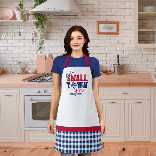 Just a Small Town Girl _ Texas Apron