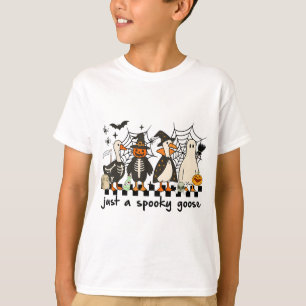 Just A Spooky Goose Halloween Costume Silly Goose T-Shirt