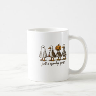 Just A Spooky Goose Halloween Ghost Duck Spooky Se Coffee Mug