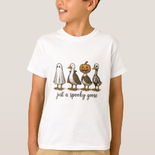 Just A Spooky Goose Halloween Ghost Duck Spooky Se T-Shirt