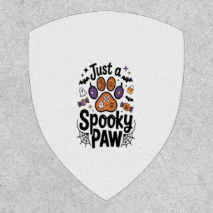 Just A Spooky Paw PNG, Dog Halloween Patch