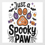 Just A Spooky Paw PNG, Dog Halloween Wall Decal