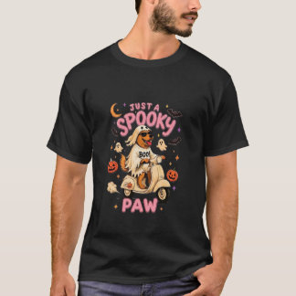 Just a Spooky Paw Scooter | Funny Halloween Dog T-Shirt