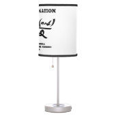 Just A Summation Math Equation Carl Gauss Formula Table Lamp (Right)