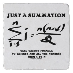 Just A Summation Math Equation Carl Gauss Formula Trivet