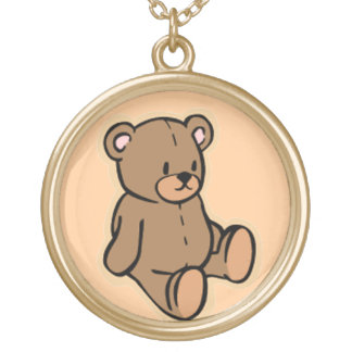 Just a Teddy Bear Gold Plated Necklace