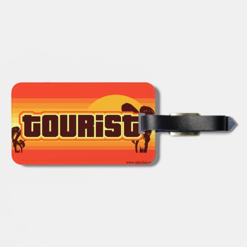 Just A Tourist Cheeky Novelty Generic Humor Luggage Tag