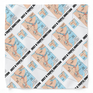 Just A Triple Junction Afar Triangle Geography Bandana