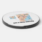Just A Triple Junction Afar Triangle Geography Wireless Charger (Front 2)