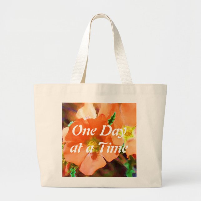 Just a "Weed" ODAT Large Tote Bag (Front)