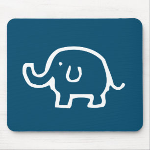 Just a White Elephant Mouse Pad