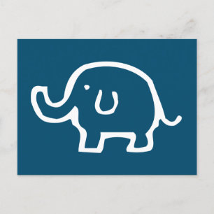 Just a White Elephant Postcard