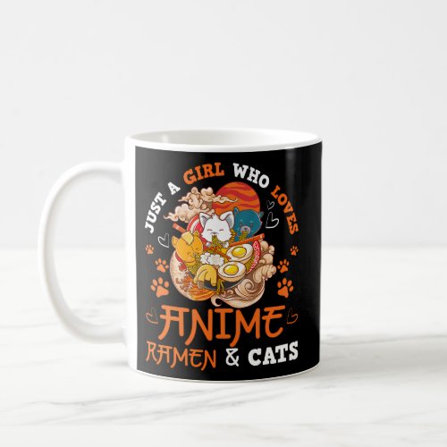 Just A Who Loves Anime Ramen Cats Forn Coffee Mug