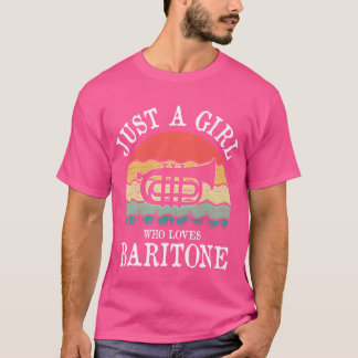 Just A Who Loves Baritone retro T-Shirt