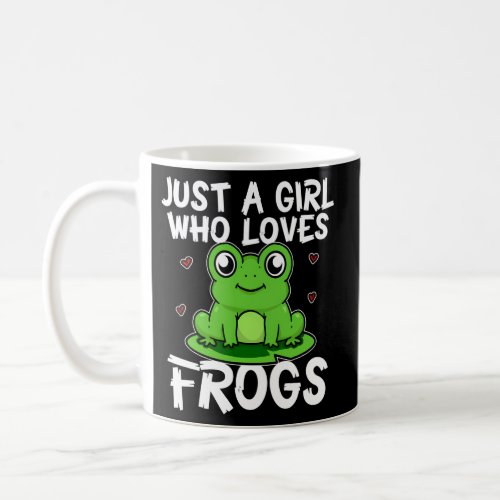 Just A Who Loves Frogs Green Frog Coffee Mug