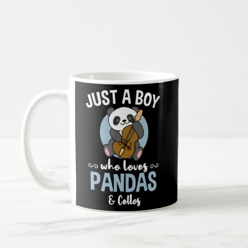 Just A Who Loves Pandas And Cellos Coffee Mug