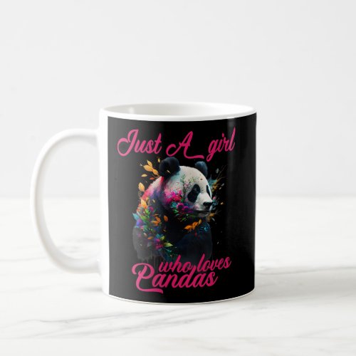 Just A Who Loves Pandas Animal For Bear Coffee Mug
