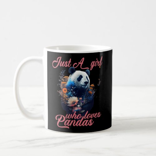 Just A Who Loves Pandas Animal For Bear Coffee Mug