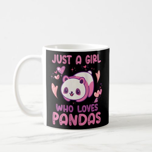 Just A Who Loves Pandas Quote Panda  Coffee Mug