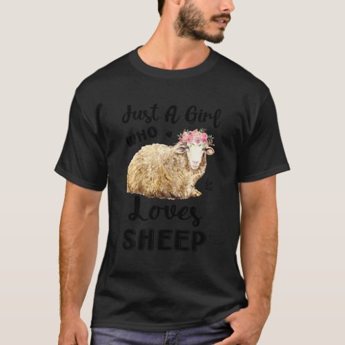 Just A Who Loves Sheep Sheep Mom T_Shirt
