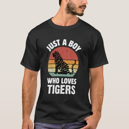 Just A Who Loves Tigers Safari Animal Wild Cat T_Shirt