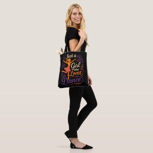 Just A Who Loves To Dance Dancing Tote Bag
