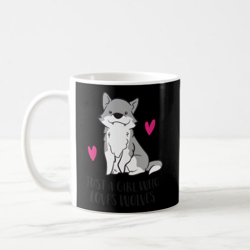 Just A Who Loves Wolves Coffee Mug