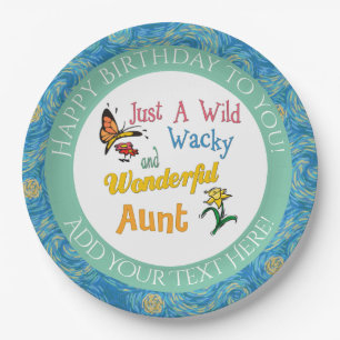 Just A Wild Wacky Wonderful Aunt Paper Plates