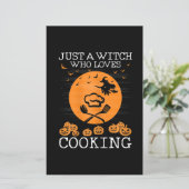 Just a witch who loves cooking | Cool chef Gift (Standing Front)