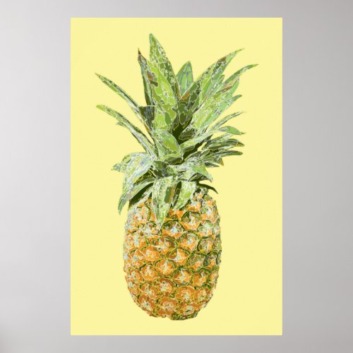 Just A Yummy Pineapple Poster