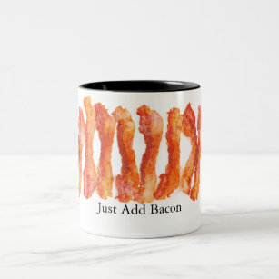 Just Add Bacon Two-Tone Coffee Mug