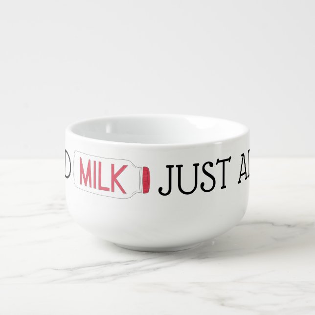 Just Add Milk Breakfast Cereal Soup Mug (Front)