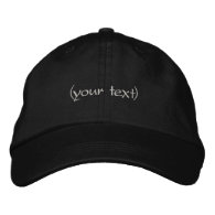 Just add Text Embroidered Cap / Hat Embroidered Hats