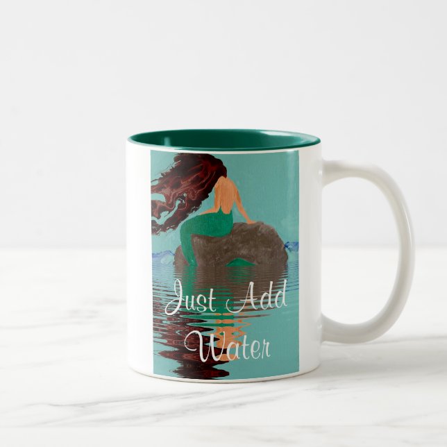 Just Add Water Mermaid Art Coffee Mug (Right)