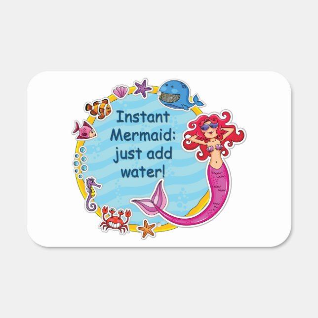 Just Add Water Metal Sign (Front)