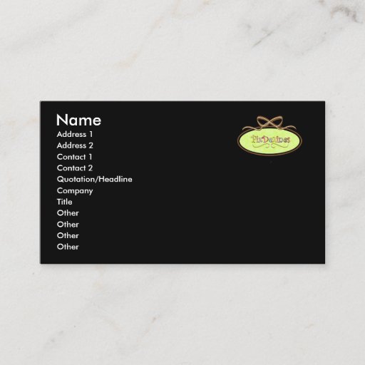 Customizable Just add your logo, plain black business cards