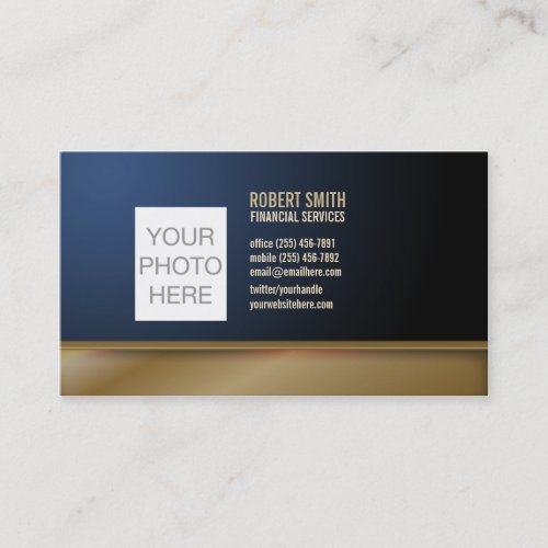 Just Add Your Photo Business Card Template