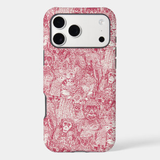 just african jungle animals viva magenta hp iPhone 17 pro max case