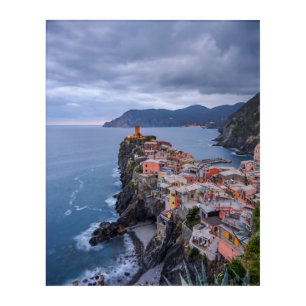 Just After Sunset Vernazza, Cinque Terre, Italy Acrylic Print