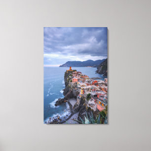Just After Sunset Vernazza, Cinque Terre, Italy Canvas Print