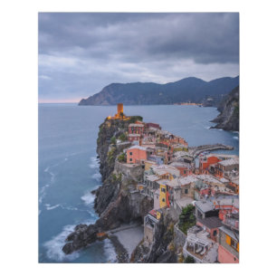 Just After Sunset Vernazza, Cinque Terre, Italy Faux Canvas Print