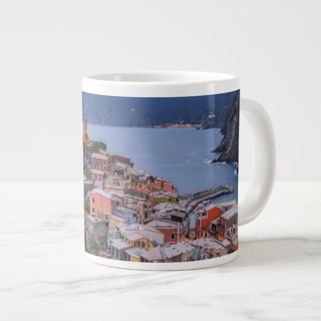 Just After Sunset | Vernazza, Cinque Terre, Italy Giant Coffee Mug (Front Right)