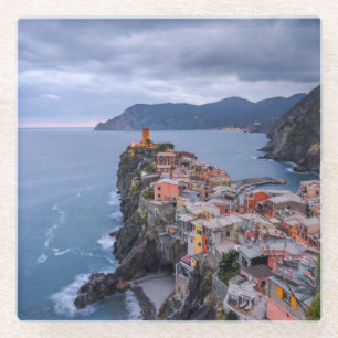 Just After Sunset Vernazza, Cinque Terre, Italy Glass Coaster
